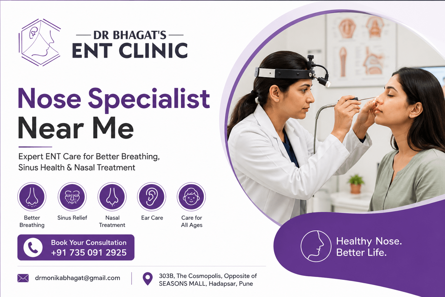 Nose Specialist Near Me: Expert ENT Care for Better Breathing, Sinus Health, and Nasal Treatment