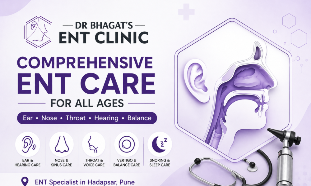 ENT doctor in Hadapsar providing comprehensive ear, nose, throat, hearing, and balance care
