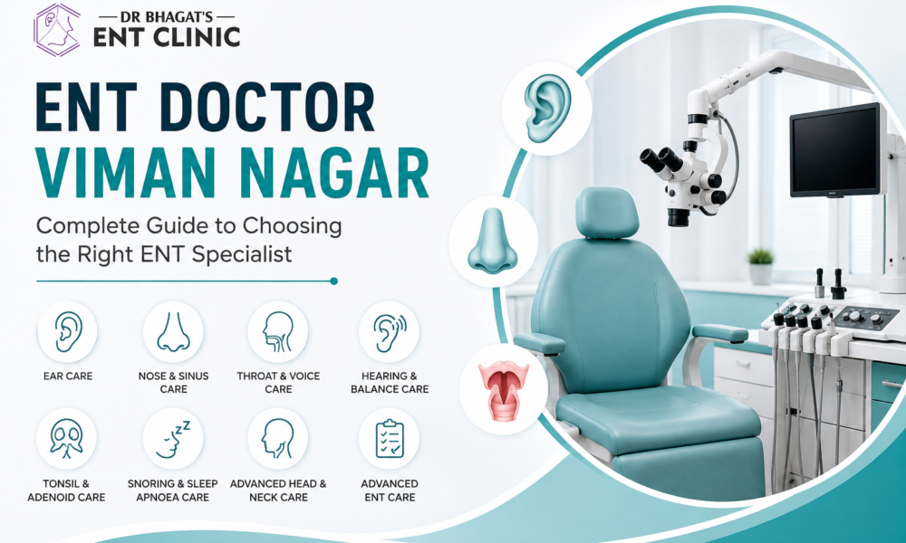 ENT doctor Viman Nagar clinic feature image with ear, nose, throat and hearing care services