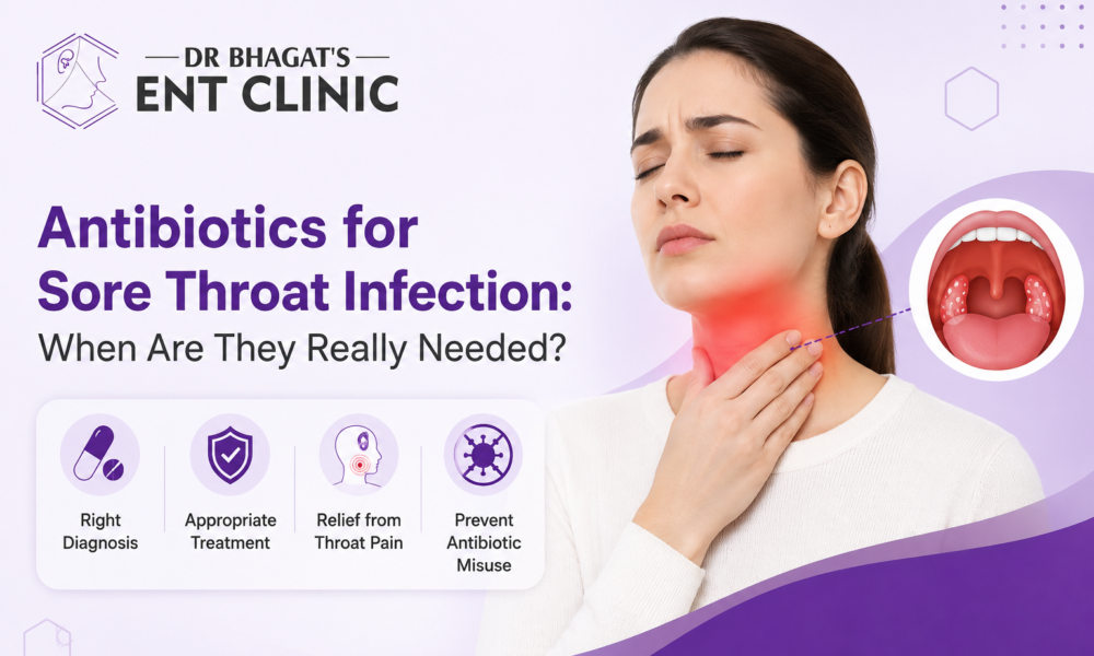 Antibiotics for sore throat infection and when they are really needed