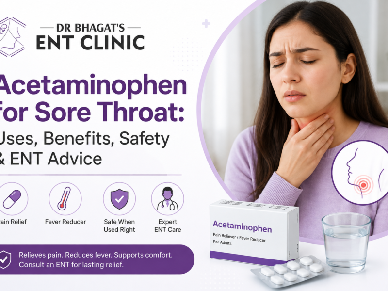 Acetaminophen for Sore Throat: Uses, Benefits, Safety & ENT Advice
