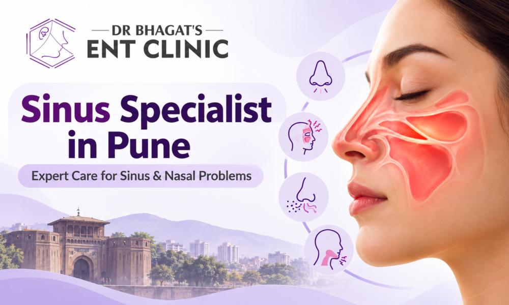 Sinus Specialist in Pune – Dr. Bhagat’s ENT Clinic offering expert care for sinus and nasal problems in Hadapsar, Pune.