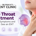 Sore throat treatment guide showing throat pain, causes, symptoms, and ENT consultation